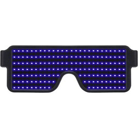Glasses Light Up Dynamic Party Favor Glasses Festival Christmas USB Rechargeable LED Rave Glowing Flashing Glasses - Color: green