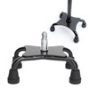 Walking Cane Quad Foot Stainless Steel High Stability Four Point
