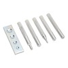 5pcs Snap Rivet Setter Die Punch Snap Kit Large Installation