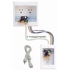 PowerBridge TWO-PRO-6 Dual Outlet TV Cord Hider for Wall Mounted