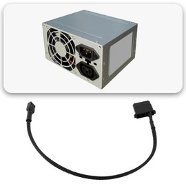 Create idea 2PCS 3-Pin Fan Header to 12V 4-Pin Molex Power Adapter Cable Computer Cooler Fan Power Cord