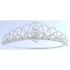 Charming Girl Crown Tiara of Lustrous Pearly Arches and Crystal