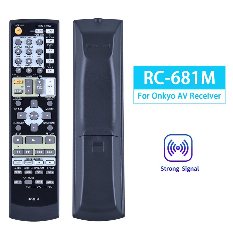 RC-681M Remote Control for Onkyo AV Receiver HT-R550 HT-R508 HT-R557