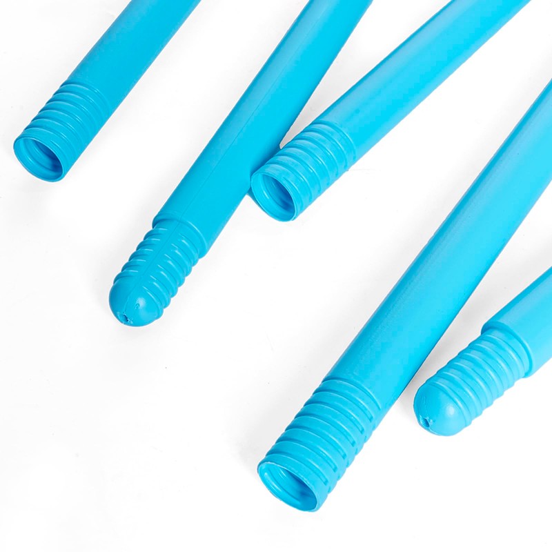 Zalbuqu Lightweight Turquoise Blue Plastic Cane Walking Stick Hook Handle