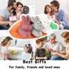 XehCaol Cuddly Toy Rabbit, Easter Bunny Plush Toy, Carrot Plush