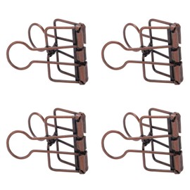 Clips de Papel Huecos para Alambre de Metal, 50 Clips de Carpeta de 32 Mm, Clips de Papel de Metal con Fuerza de Sujecin Fuerte, Clips de Carpeta de  