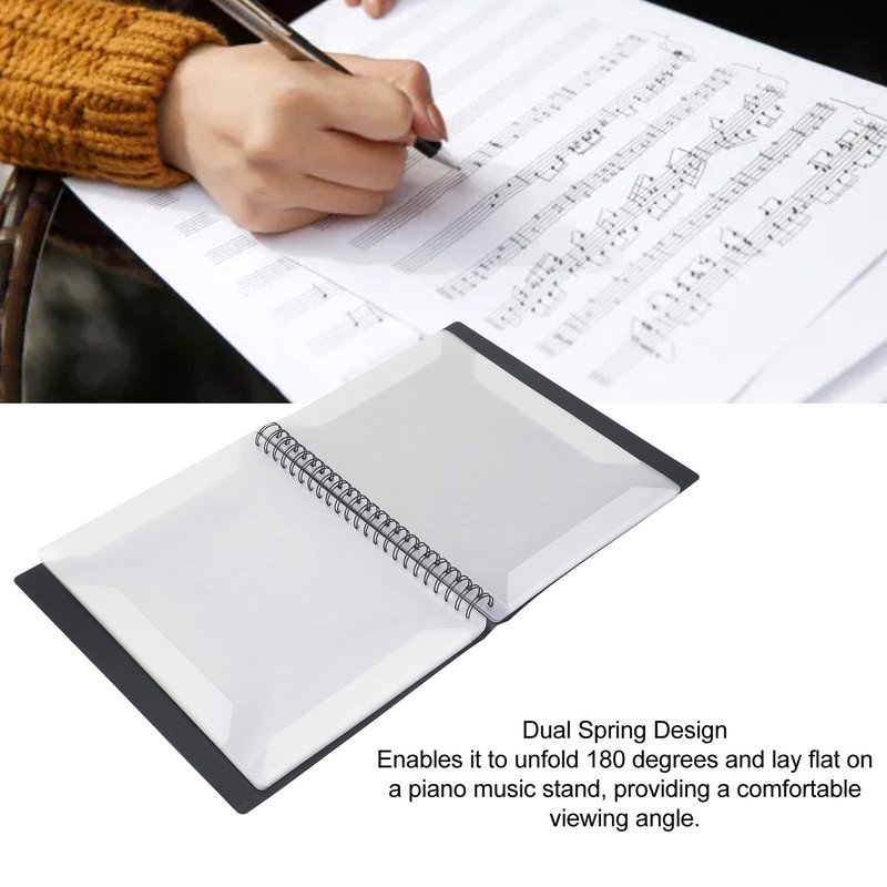 Sheet Music Folder PP 60 Pages Capacity Writable Music Sheet