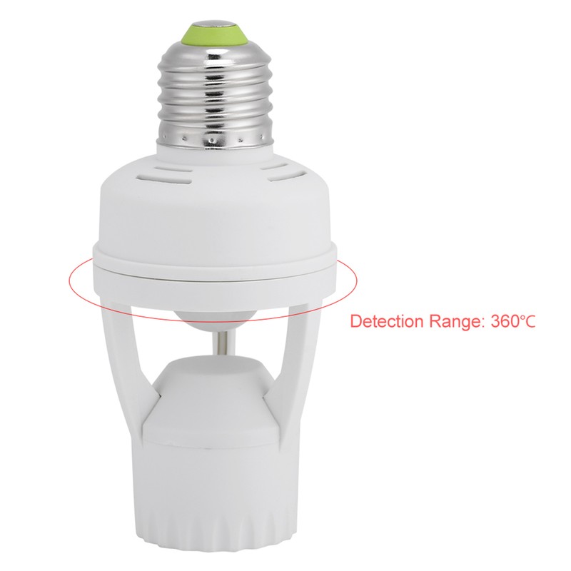 E27 LED Lamp Bulb Holder Light Switch Socket Adjustable Infrared