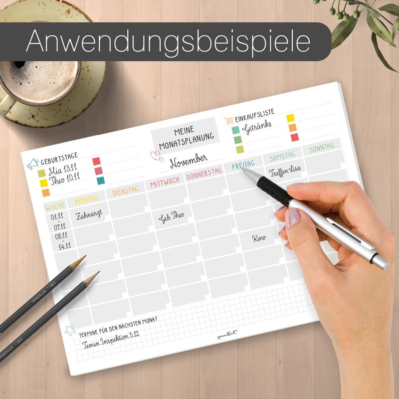 Monthly Planner DV 234 Weekly Planner Daily Planner Organiser Gift