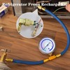 Refrigerator Freon Recharge Hose with Gauge Kit-A/C R134a R12 R22,Universal