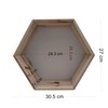 Wooden World - Wall Shelf - Geometric Hexagon Honeycomb Shelf