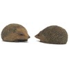 UKMGifts Set of 2 Hedgehog resin garden or indoor ornaments