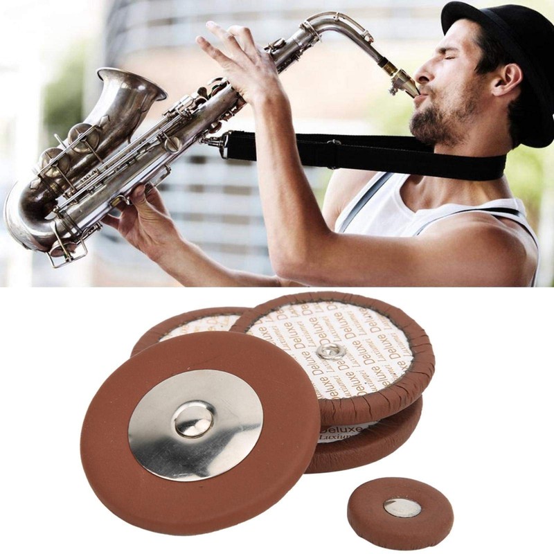 Professional Lambskin Multi Size Brown Tenor Sax Pad Kit, Sax