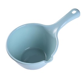 2 Color Water Ladle, Plastic Large Capacity Lightweight Bathing Ladle Water Dipper Water Bath Scoop For Watering Flowers Bathing Bathroom (small blue)