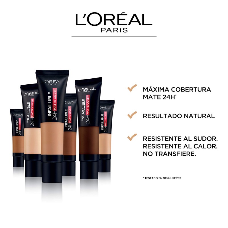 L'Oréal Paris Make Up Infaillible 32H Mat Cover, Opaque Primer,