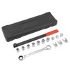 QWORK 15-Piece Universal Ratcheting Serpentine Belt Tool Set with Extension