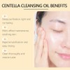 Ymiko Centellas Aceite Limpiador, Desmaquillante con Vitamina E, Enjuagues de
