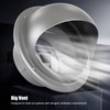Stainless Steel Round Air Vent Louvered Cover Waterproof Windproof External