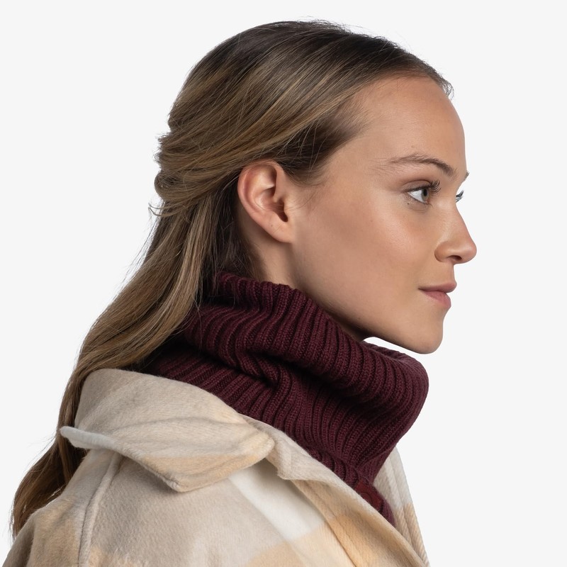 BUFF® Maroon Unisex Adult Merino Wool Tube Scarf