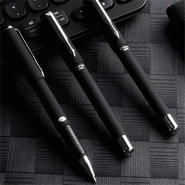 0.7MM Gel Pen, 1 Set Smooth Writing Pen, Fashionable Sign Pen, Black Ink Neutral Pen, School & Office Stationery Supplies:_Black_6pcs