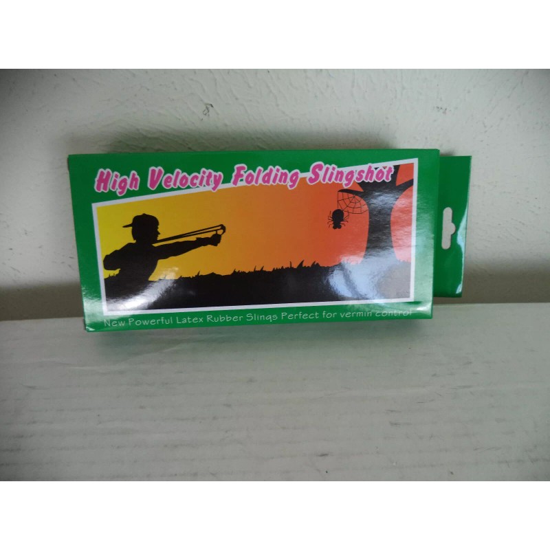 Unbranded High Velocity Folding Hunting Slingshots. Pocket Sized.