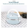 1 Pc Lunch Box Portable Stainless Steel Blue Thermal Insulated