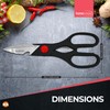 SOL 4-in-1 Multifunctional Kitchen Scissors with Nut Cracker, Bottle Opener,