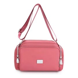 Bolsa Bandolera Mujer Moda Dama Crossbody Gran Capacidad Color Rosa Oscuro