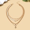 Stocking Stuffers Gifts for Women Moon and Star Necklace Gold