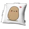 QMS CONTRACTING LIMITED Throw Pillow Cover Cute Potato In Love