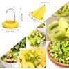 Yellow Kiwi Peeler,Easy-Grasp Kiwi Tool,2-In-1 Stainless Steel Kiwi Fruit Peeler