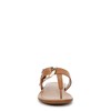 Naturalizer Womens Taylor T-Strap Slingback Flat Sandal Saddle Tan Brown