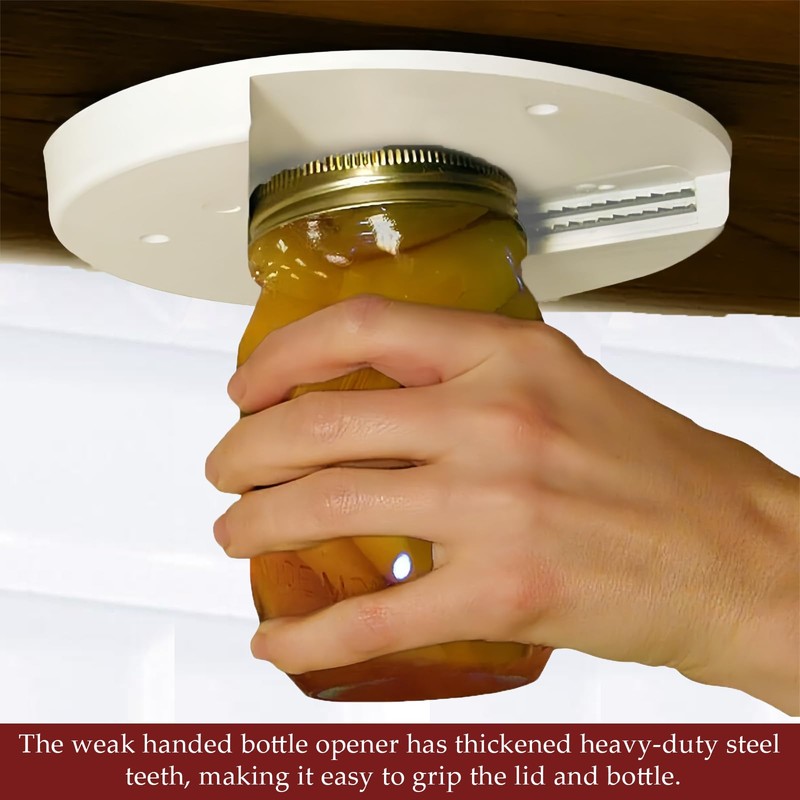 1 PC Under Cabinet Jar Openers for Weak Hands, Stainless