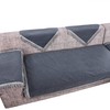 OctoRose Flocking Grey New and Improved Anti-Slip Grip Sofa and