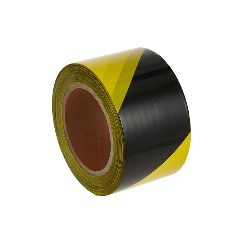 Faithfull Absperrband, 70 mm x 500 m, Schwarz/Gelb
