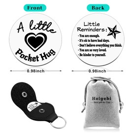 Motivational Gifts for Women Men Mental Health Gifts Little Reminders Keychain Inspiration Pocket Hug Token for Bestie Christmas Birthday Graduation Present for Friend Sister Son Daughter