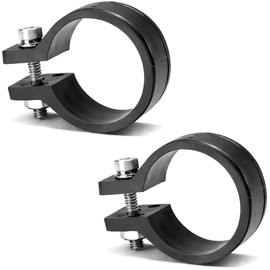 Koei Kasei Resin Pipe Clamp, 0.9 inches (22.2 mm), Fixing Bracket, Stainless Steel Pipe Clip, Hanging Stay, Lightweight, Black, 2 Pieces, KFBS21-2305