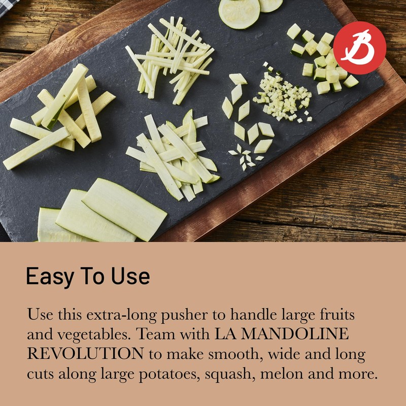 de Buyer REVOLUTION XL Pusher - Ideal for Slicing Long
