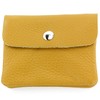 modamoda de P09 Italian Leather Women's Purse, Small, mustard yellow