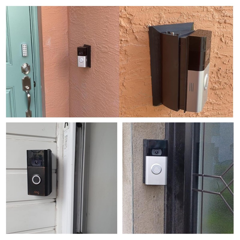 Adjustable 30 to 55 Angle Mount Compatible Video Doorbell 1st/2st/3st/4st,