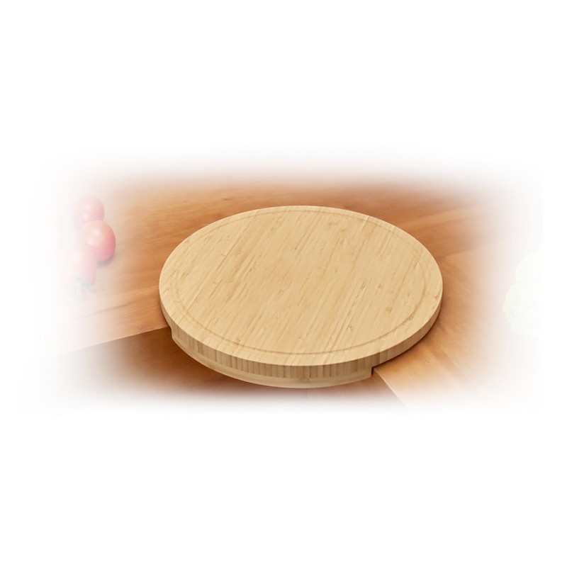 Utilify Bamboo Corner Cutting Board with Protective Edges