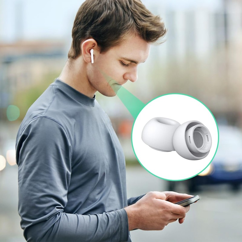 6 pieces earplugs for AirPods Pro attachments, replacement earphone straps