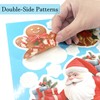 Fassory 9 Sheets 120 Pcs Christmas Window Stickers, Reusable Static