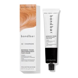 Bondbar Champagne Bonding Toner for all hair types, Vegan, Built in Bonding, 2.05 Oz