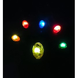 SINSEN Infinity Star Lord Power Stone Orb Cube Prop Cosplay Light Gem Collectibles PVC (Gems stone)