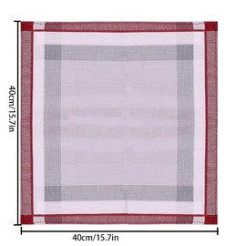 ARHAR Men's Handkerchiefs, Pack of 6 Cotton Men's Handkerchiefs, Snuff Handkerchiefs, Pocket Square, Cotton Handkerchiefs, Handkerchief, Men, 40 x 40 cm, blue