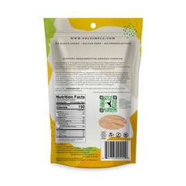 Sol Simple Solar Dried Pineapple Snack, Gluten & Preservative Free, No Sugar Added, USDA Organic, Non-GMO, Vegan & Kosher, Ethical Trade From Nicaraguan Farmers, 6oz, Pack of 2