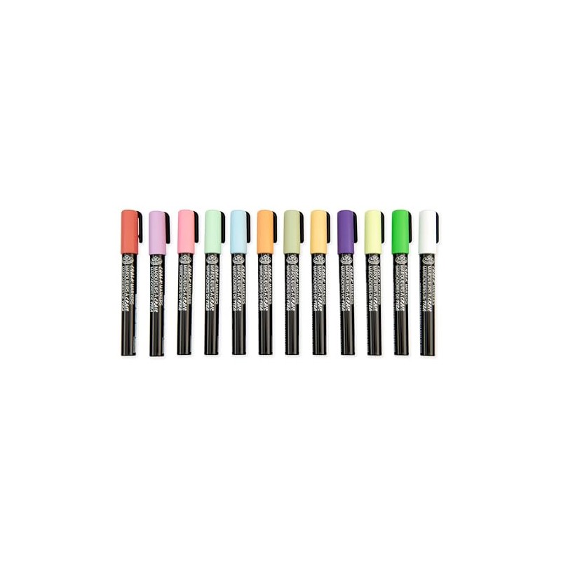 Royal & Langnickel 12pc 2mm PRIMARY CHALK MARKER SET