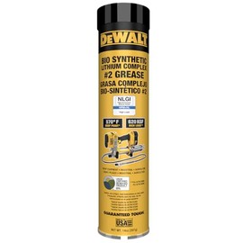 Dewalt Biosynthetic Lithium Complex #2 Grease, 14 oz