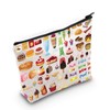 LEVLO Food Themed Cosmetic Makeup Bag Gift For Candy Lover